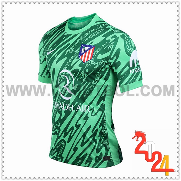 Camiseta Futbol Portero Atletico Madrid Verde 2024 2025