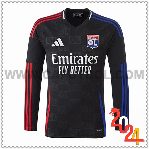 Segunda Nuevo Camiseta Lyon Mangas largas 2024 2025