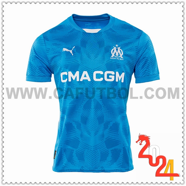 Camiseta Futbol Portero Marsella OM Azul 2024 2025