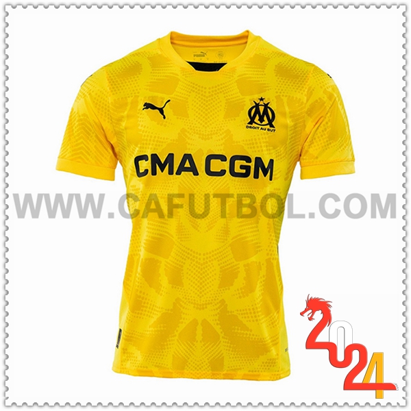 Camiseta Futbol Portero Marsella OM Amarillo 2024 2025