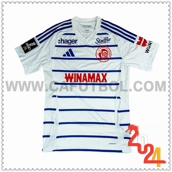 Segunda Camiseta Futbol RC Strasbourg 2024 2025