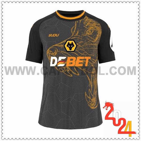 Segunda Camiseta Futbol Wolves 2024 2025