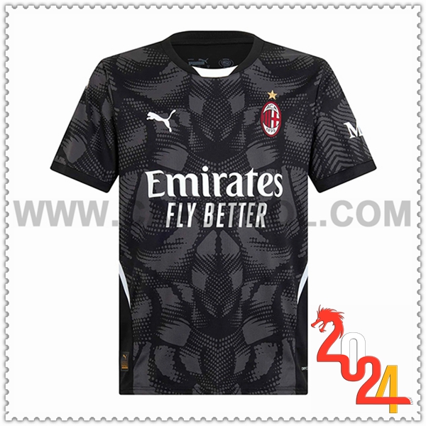 Camiseta Futbol Portero AC Milan Negro 2024 2025