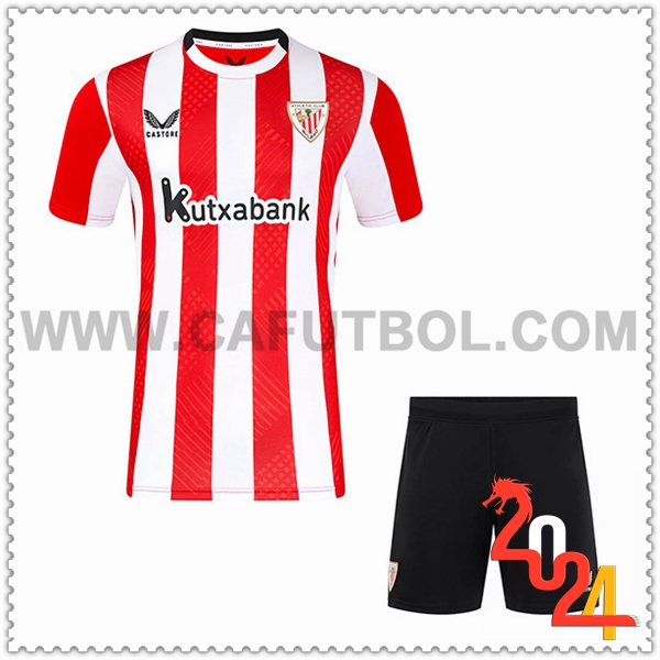 Primera Nuevo Equipacion del Athletic Bilbao Ninos 2024 2025