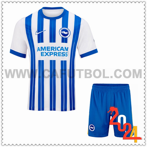 Primera Nuevo Equipacion del Brighton Ninos 2024 2025