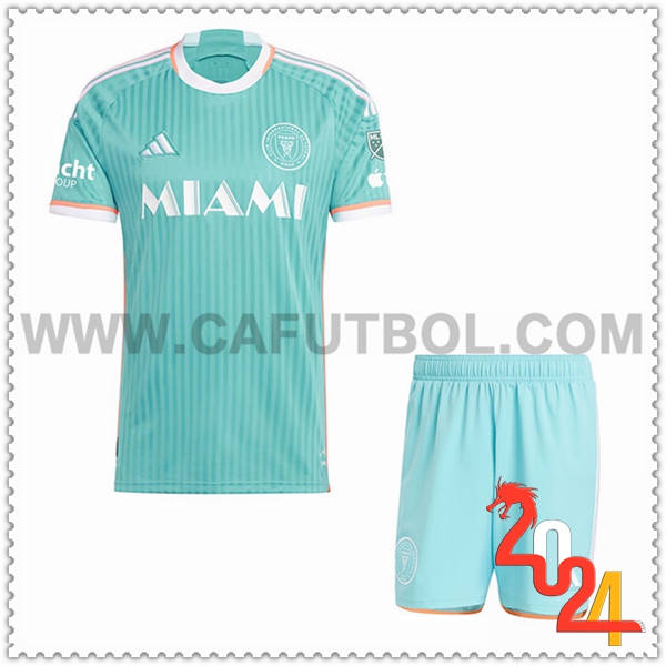 Tercero Nuevo Equipacion del Inter Miami CF Ninos 2024 2025