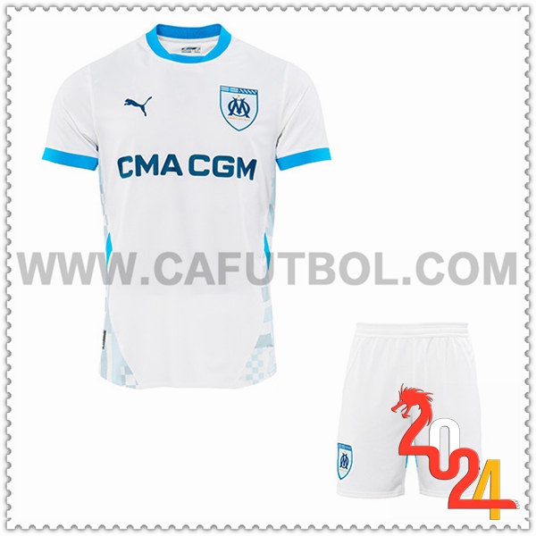 Primera Nuevo Equipacion del Marsella OM Ninos 2024 2025