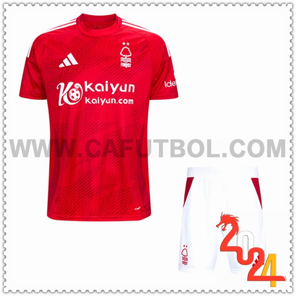 Primera Nuevo Equipacion del Nottingham Forest Ninos 2024 2025