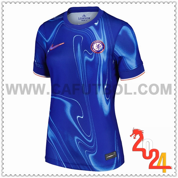 Primera Camiseta Futbol FC Chelsea Mujer 2024 2025