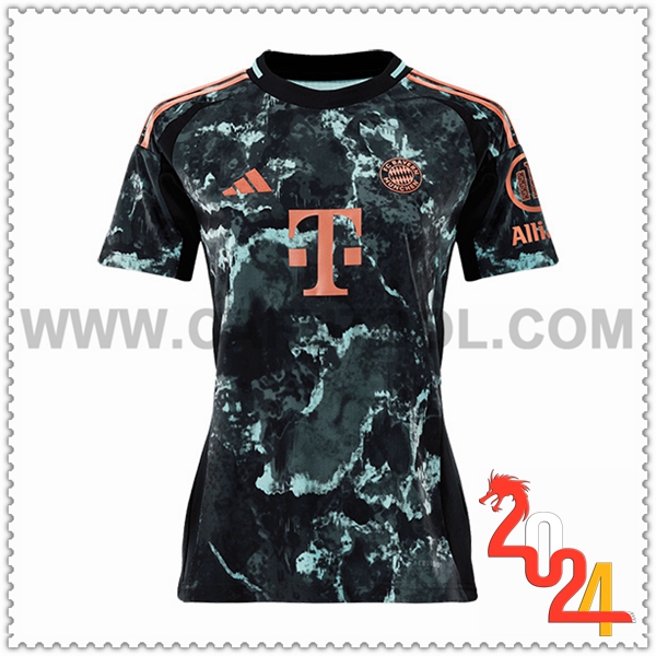 Segunda Camiseta Futbol Bayern Munich Mujer 2024 2025