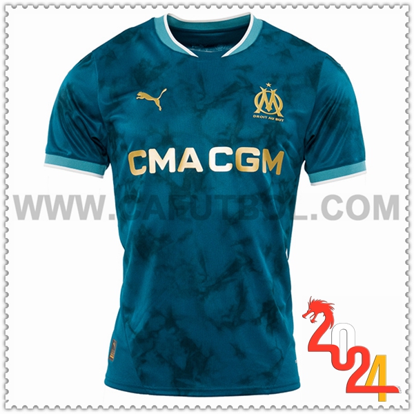 Segunda Camiseta Futbol Marsella OM Mujer 2024 2025