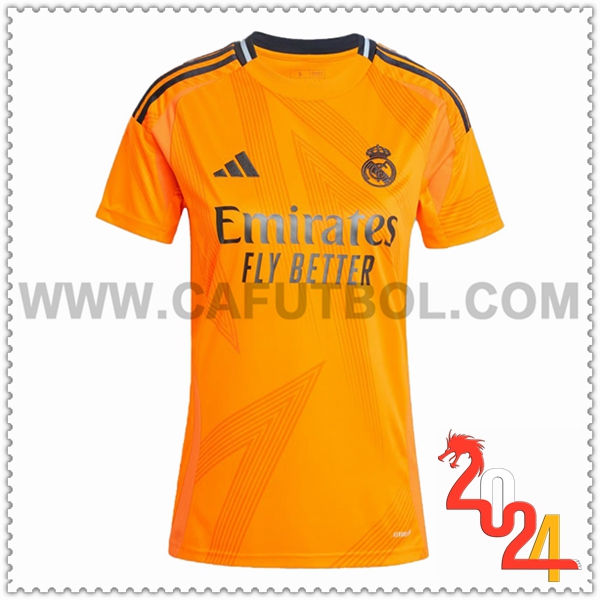 Segunda Camiseta Futbol Real Madrid Mujer 2024 2025