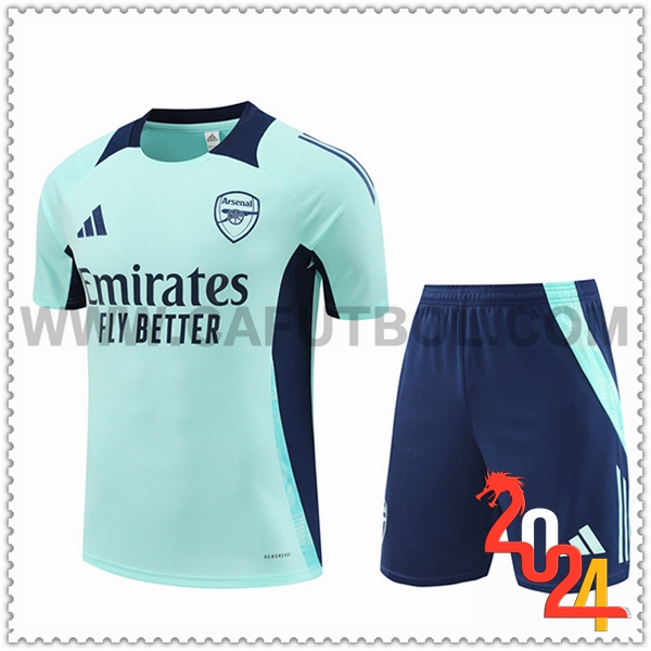 Camiseta Entrenamiento Arsenal Verde/Azul 2024 2025