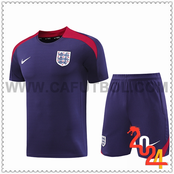 Camiseta Entrenamiento Inglaterra Violeta/Rojo 2024 2025