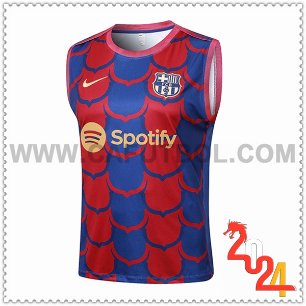 Chalecos De Futbol FC Barcelona Rojo/Azul 2024 2025