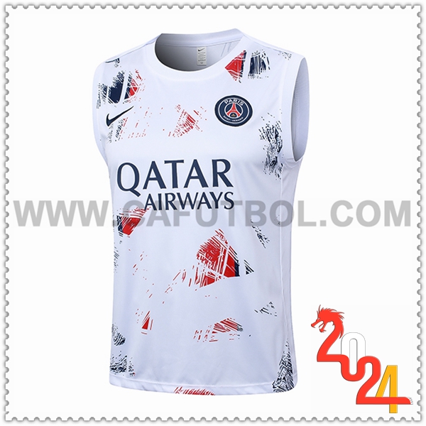 Chalecos De Futbol PSG Blanco/Rojo/Azul 2024 2025