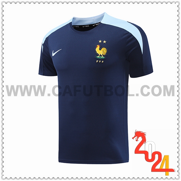 Camiseta Entrenamiento Francia Azul Oscuro 2024 2025 -02