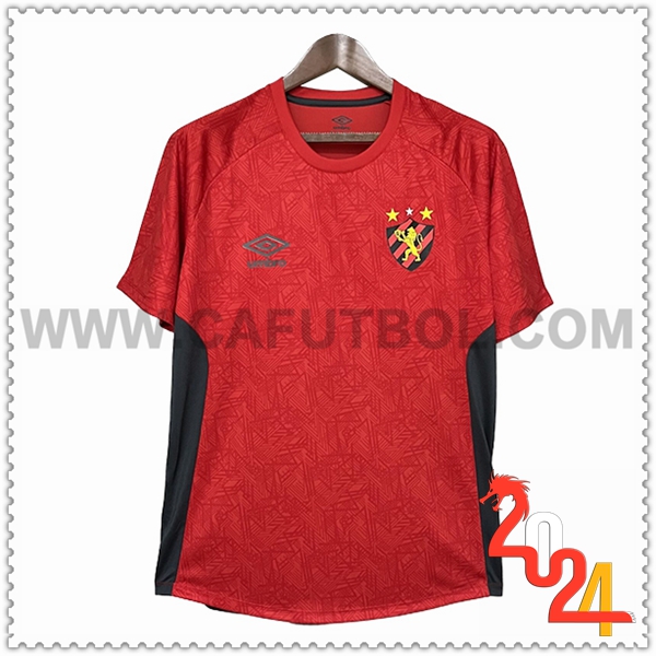 Camiseta Entrenamiento Sport Recife Rojo/Negro 2024 2025