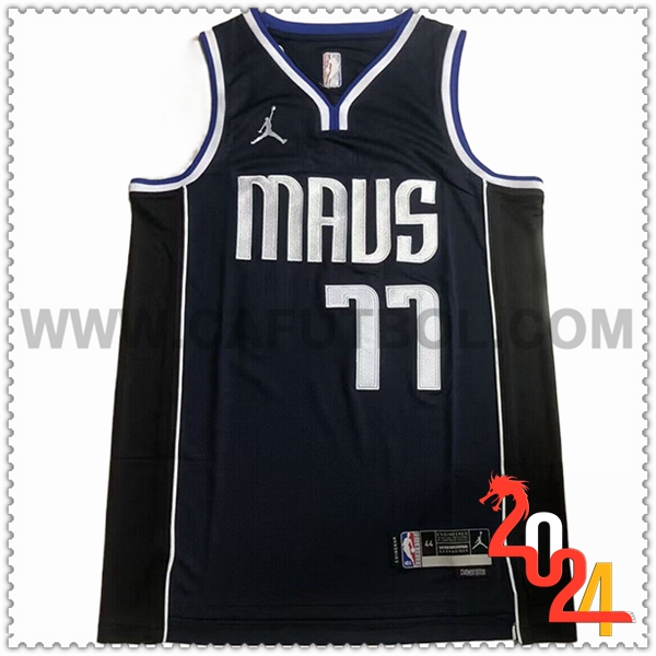 Camisetas Dallas Mavericks (DONCIC #77) 2024/25 Azul/Negro /Blanco