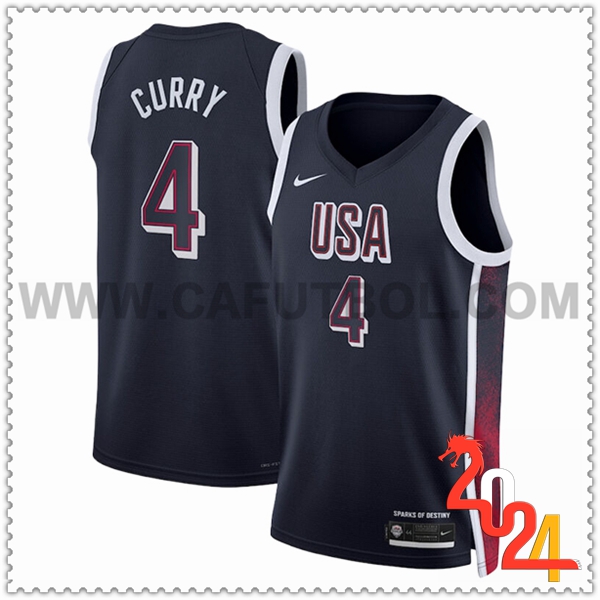 Camisetas USA (CURRY #4) 2024/25 Negro