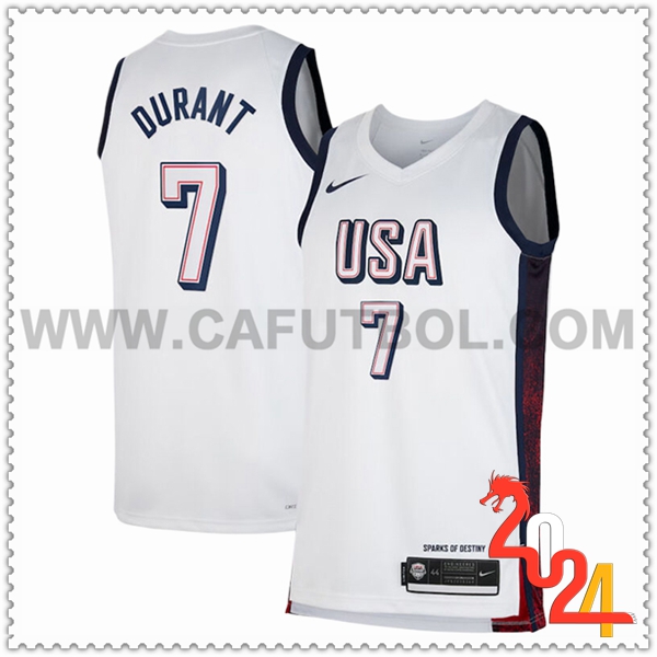 Camisetas USA (DURANT #7) 2024/25 Blanco