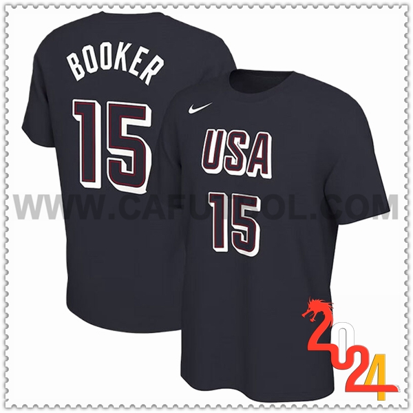 Camisetas USA (BOOKER #15) 2024/25 Negro -02