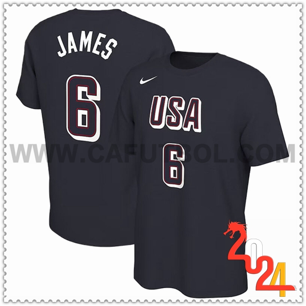 Camisetas USA (JAMES #6) 2024/25 Negro -02