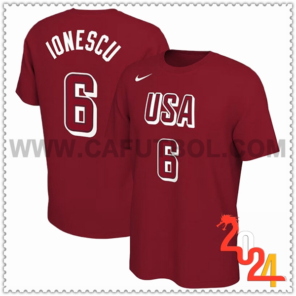 Camisetas USA (IONESCU #6) 2024/25 Rojo