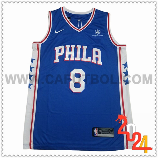 Camisetas Philadelphia 76ers (GEORGE #8) 2024/25 Azul