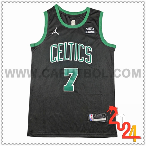 Camisetas Boston Celtics (BROWN #7) 2024/25 Verde/Negro