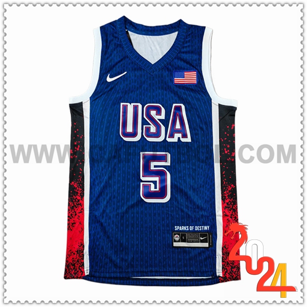 Camisetas USA (EDWARDS #5) 2024/25 Azul/Rojo/Negro