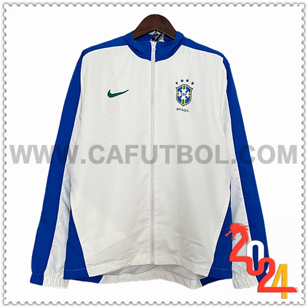 Rompevientos Brasil Blanco/Azul 2024 2025