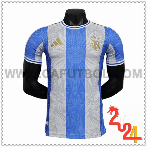 Camiseta Equipo Argentina Azul/Blanco Edicion especial 2024 2025