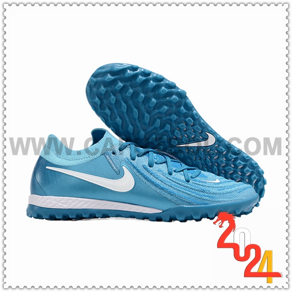 Nike Botas De Fútbol Phantom GX II EliteTF Azul/Blanco