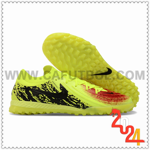 Nike Botas De Fútbol Phantom GX II EliteTF Amarillo/Negro/Rojo