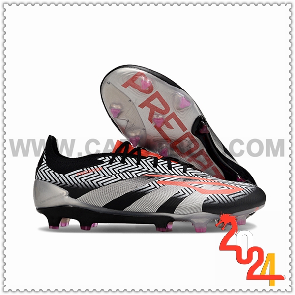 Adidas Botas De Fútbol Predator Elite FG Negro/Gris -03