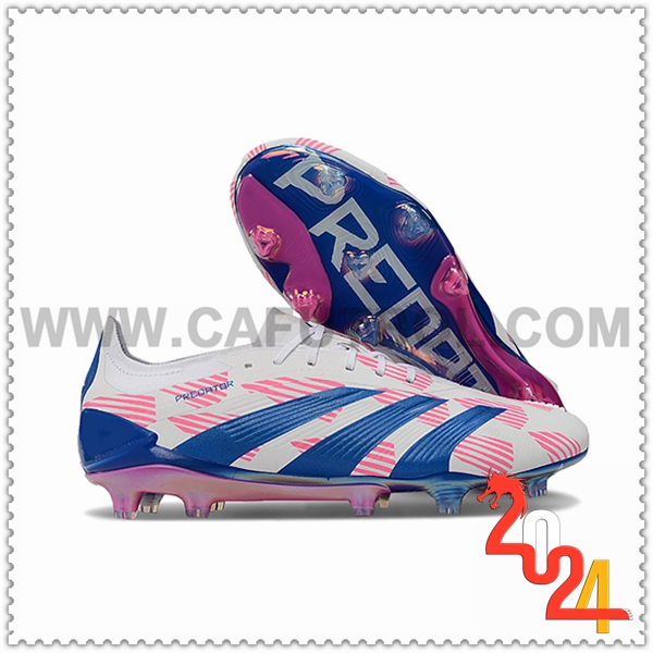 Adidas Botas De Fútbol Predator Elite FG Blanco/Azul/Rosa