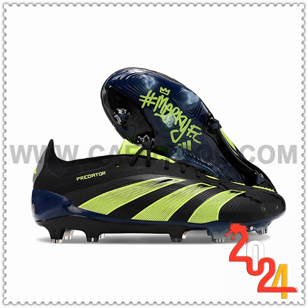 Adidas Botas De Fútbol Predator Elite FG Negro/Verde