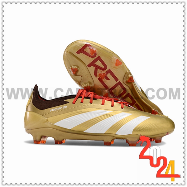 Adidas Botas De Fútbol Predator Elite FG Blanco/Amarillo