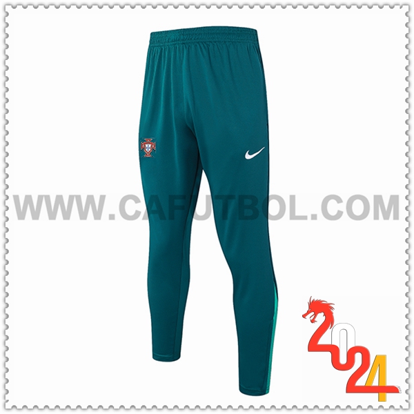 Pantalones Entrenamiento Portugal Verde 2024 2025-02