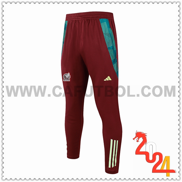 Pantalones Entrenamiento México Marrón/Verde 2024 2025