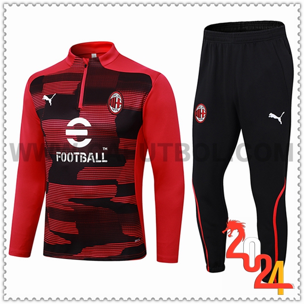 Chandal Futbol AC Milan Rojo/Negro 2024 2025 -02