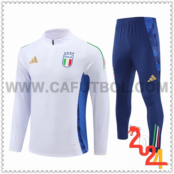 Chandal Futbol Italia Blanco/Azul 2024 2025 -06