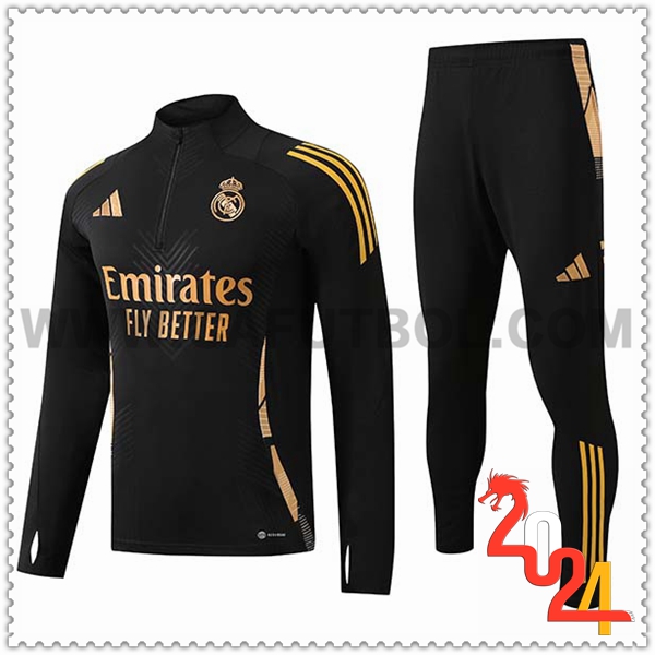 Chandal Futbol Real Madrid Negro/Amarillo 2024 2025-02