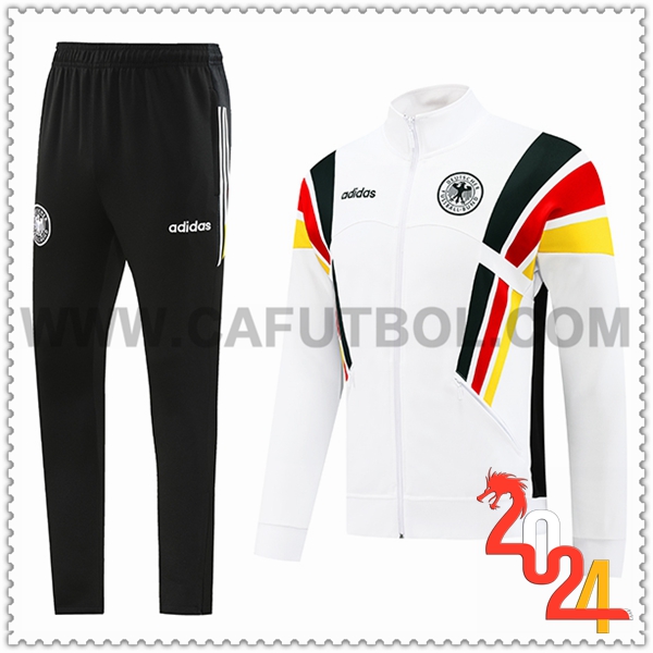 Chandal Futbol Chaquetas Alemania Blanco 2024 2025 -02