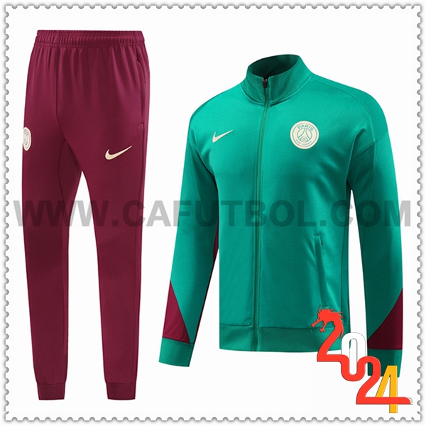 Chandal Futbol PSG Verde/Rojo 2024 2025