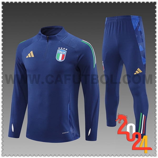 Chandal Futbol Italia Ninos azul real 2024 2025 -02