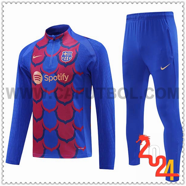 Chandal Futbol FC Barcelona Ninos Azul/Rojo 2024 2025