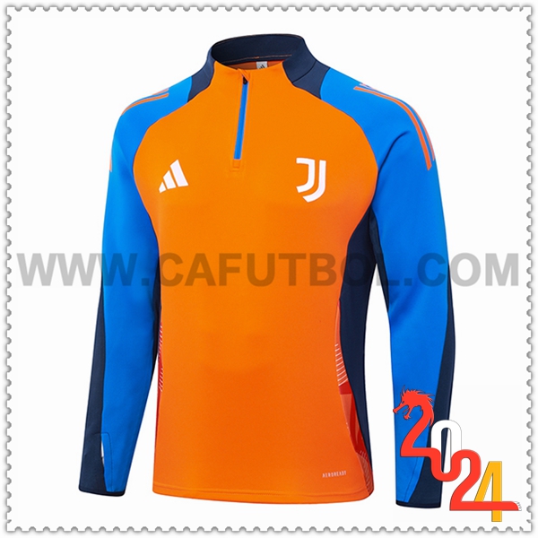 Sudadera Entrenamiento Juventus Naranja/Azul 2024 2025