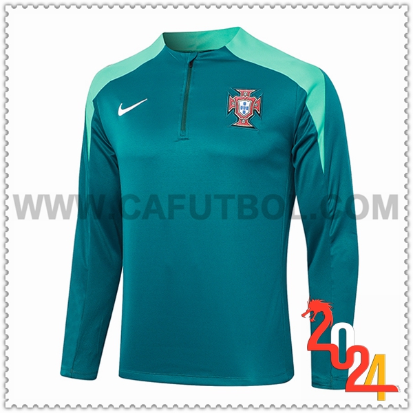 Sudadera Entrenamiento Portugal Verde 2024 2025 -02